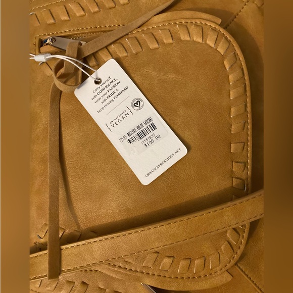 URBAN EXPRESSIONS Khloe Crossbody/Satchel in color Mustard - Picture 10 of 12